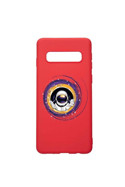 bestcase Θήκη σιλικόνης συμβατή με Samsung Galaxy S10 Plus, Αστροναύτης, ανθε...
