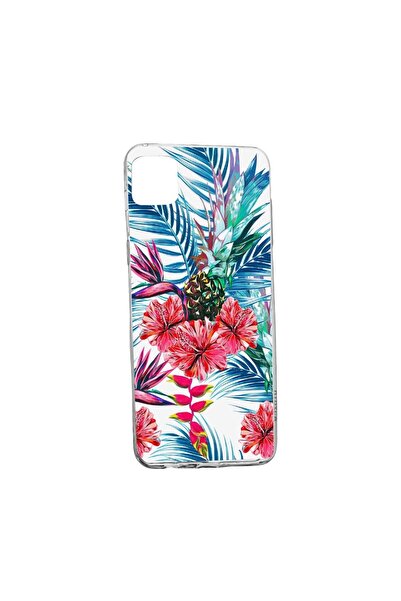 bestcase Θήκη Σιλικόνης, Συμβατή με Samsung Galaxy M22, Τροπικό, Ανανάς, Ανθε...