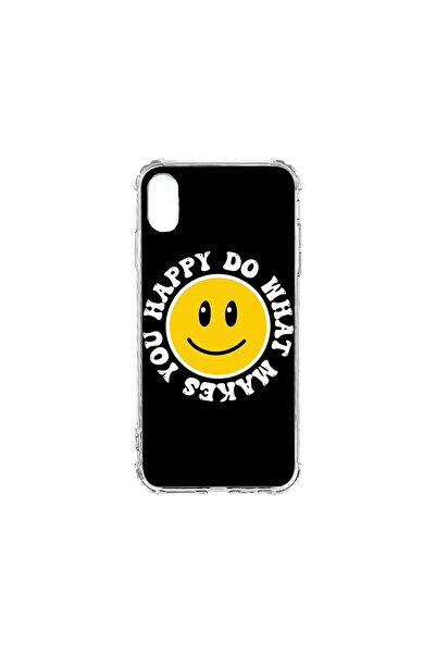 bestcase Husa Αντικραδασμική 1.5MM, συμβατή με Apple iPhone XR, Happy Smiley,...