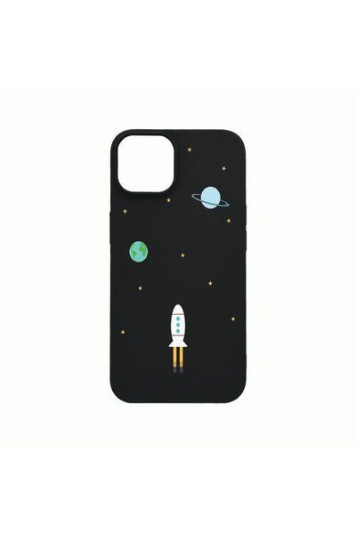 bestcase Θήκη σιλικόνης, Συμβατή με Apple iPhone 14 Plus, Σχέδιο Σύμπαν, Διασ...