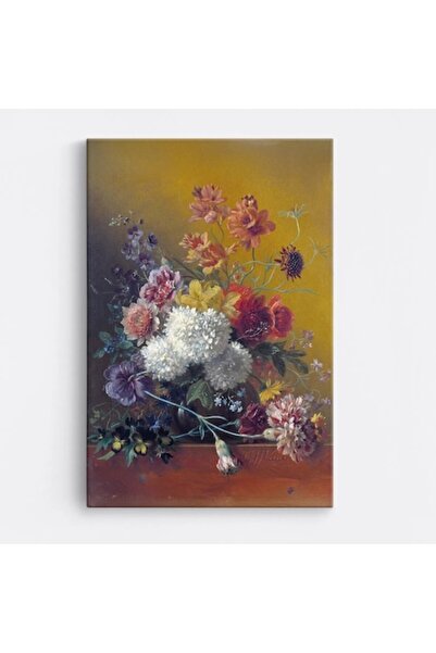 OEM Tablou pe pânză premium WOWCanvas, Buchet de flori colorate, 60 x 90 cm