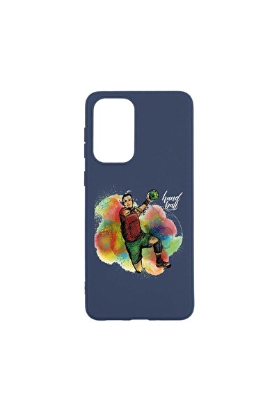 bestcase Θήκη σιλικόνης συμβατή με Samsung Galaxy M23, Παίκτης χάντμπολ, ανθε...