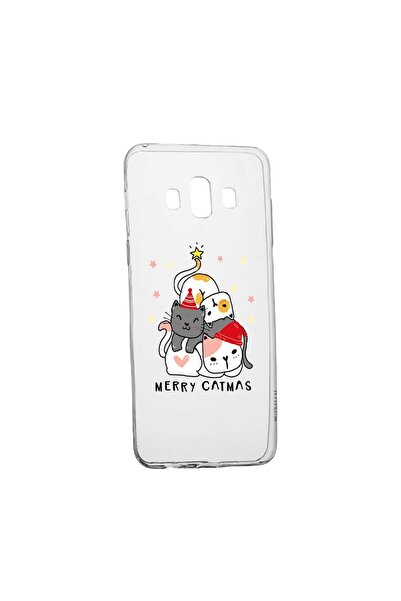 bestcase Θήκη σιλικόνης συμβατή με Samsung Galaxy J6 Plus 2018, Merry Catmas,...