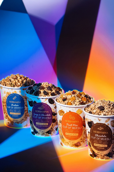 Herbamina 16'lı Karışık Granola ve Müsli - Kahve Hediyeli