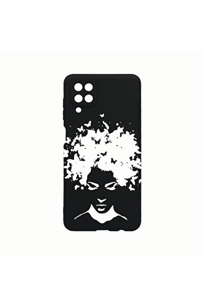 bestcase Θήκη σιλικόνης, Συμβατή με Samsung Galaxy A12, Woman BW, Ανθεκτική σ...