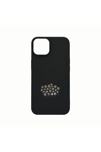 bestcase Θήκη σιλικόνης, Συμβατή με Apple iPhone 14, Μικρά λουλούδια μαργαρίτ...