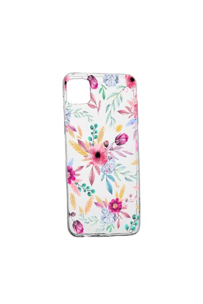 bestcase Husa Silicon, Compatibila Cu Samsung Galaxy M22, Happy Flowers, rezi...