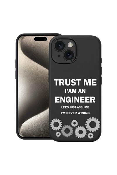 bestcase Husa Premium Silicon pentru Apple iPhone 14 Plus, Crede-mă, sunt ing...