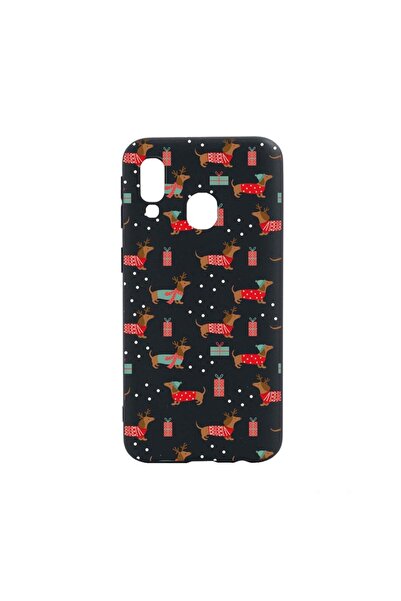 bestcase Husa Silicon Compatibila Cu Samsung Galaxy A40, Dachshund Christmas,...