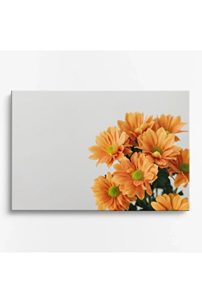 OEM Tablou pe pânză premium WOWCanvas, Buchet de crizanteme portocalii, 60 x ...