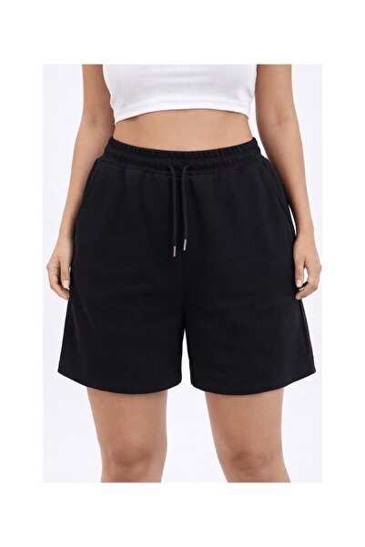 CLASSY.MODA Unisex γραφικά τυπωμένα μαύρα σορτς Streetwear Άνετη εφαρμογή