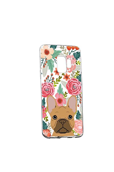 bestcase Калъф с куче и цветя, за Xiaomi Redmi Note 8 Pro, устойчив на износв...