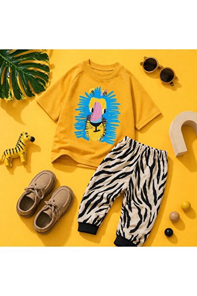 Lolliboomkids Σετ μίνι μπλουζάκι για αγόρια Jungle Safari Jogger