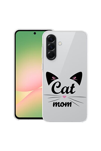 bestcase Θήκη για Samsung Galaxy M56 με σχέδιο Cat Mom, Διαφανής Λεπτή Σιλικό...