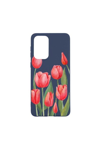 bestcase Θήκη σιλικόνης συμβατή με Samsung Galaxy M23, Κόκκινες τουλίπες, ανθ...