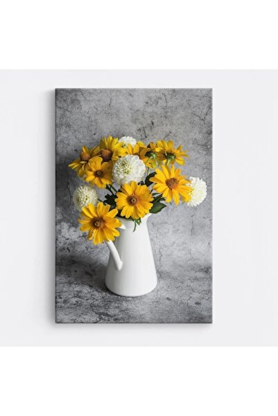 OEM Tablou pe pânză premium WOWCanvas, Flori vesele, 80 x 120 cm