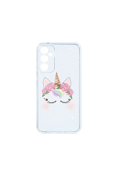 bestcase Θήκη Crystal Glitter 2MM, Συμβατή με Samsung Galaxy A15 5G, Μονόκερο...