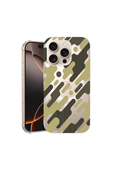 bestcase Θήκη για Apple iPhone 16 Pro, MagSafe Αντικραδασμική, Πράσινο Καμουφ...