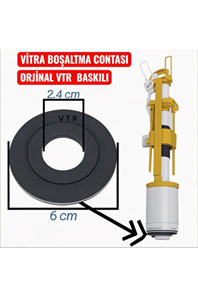 By mag Vitra İç Takım Sifon Boşaltma Contası %90 Her İç takımla Uyumlu Fludma...