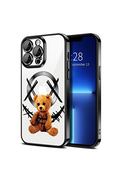 bestcase Πολυτελής Θήκη MagSafe, Συμβατή με Apple iPhone 13 Pro Max, Αρκουδάκ...