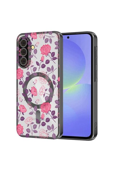 bestcase Πολυτελής Θήκη MagSafe, Συμβατή με Samsung Galaxy S24, Κομψά Φλοράλ ...