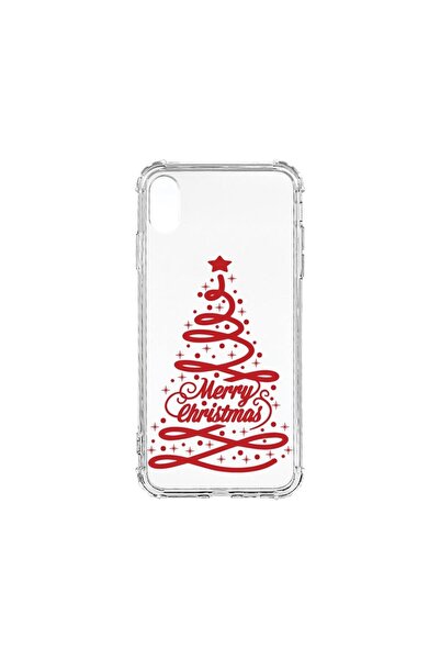bestcase Husa Anti Shock 1.5MM, compatibilă cu Apple iPhone XR, Brad de Crăci...
