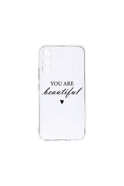 bestcase Διαφανής Θήκη Σιλικόνης 2MM, Συμβατή με Samsung Galaxy A34, Είσαι Όμ...