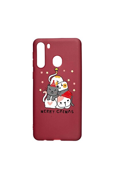 bestcase Husa Silicon Compatibila cu Samsung Galaxy A21, Merry Catmas, rezist...