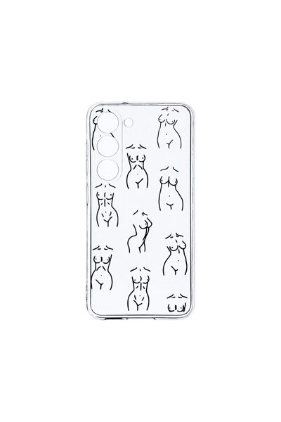 bestcase Διαφανής Θήκη Σιλικόνης 2MM, Συμβατή με Samsung Galaxy S23, Με Σχέδι...