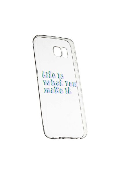 bestcase Husa de protectie cu mesaj Life is..., pentru Samsung Galaxy S7, rez...