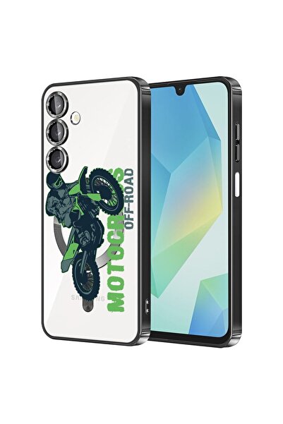 bestcase Πολυτελής Θήκη MagSafe, Συμβατή με Samsung Galaxy A55, Σχέδιο Motocr...