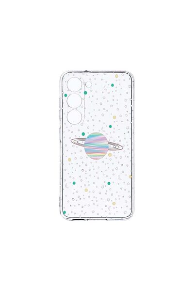 bestcase Διαφανής Θήκη Σιλικόνης 2MM, Συμβατή με Samsung Galaxy S23, Σύμβολα ...