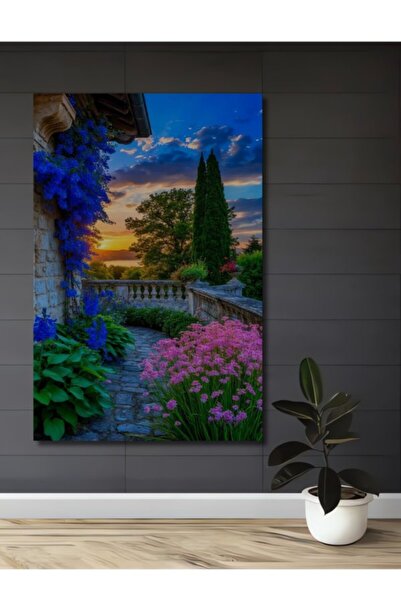 Teona Ahşap Ξύλινο διακοσμητικό τραπέζι με σκηνικό κήπου σε στυλ παραμυθιού κ...