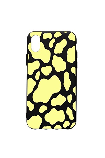 bestcase Θήκη σιλικόνης premium συμβατή με Apple iPhone XR, Κίτρινη Αγελάδα, ...
