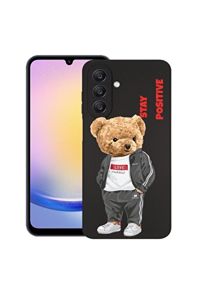 bestcase Θήκη για Samsung Galaxy A36, Μείνε θετικός - Αρκουδάκι, Λεπτή σιλικό...