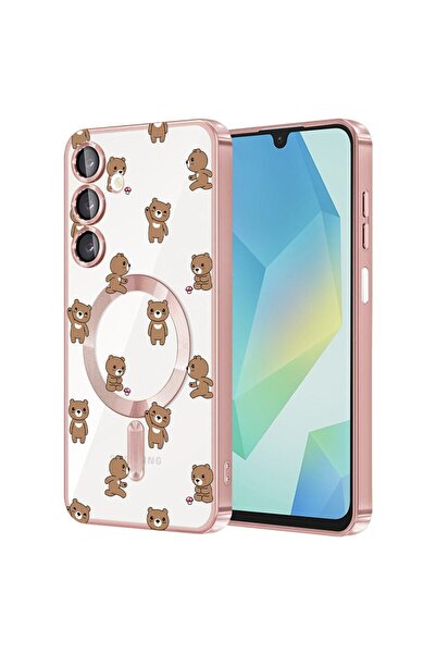 bestcase Πολυτελής Θήκη MagSafe, Συμβατή με Samsung Galaxy A55, Σχέδιο Αρκουδ...