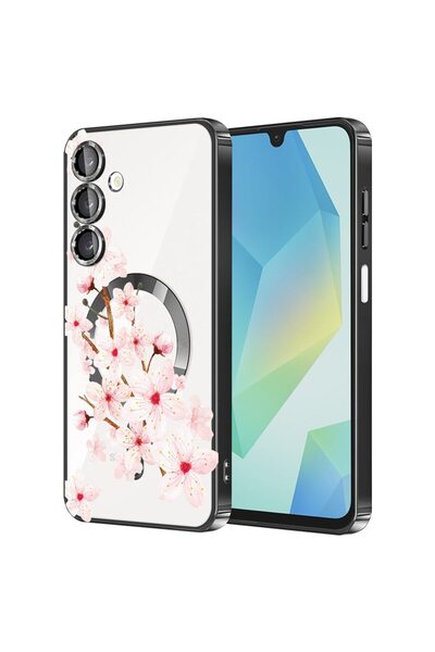 bestcase Πολυτελής Θήκη MagSafe, Συμβατή με Samsung Galaxy A56, Φλοράλ - Ντελ...