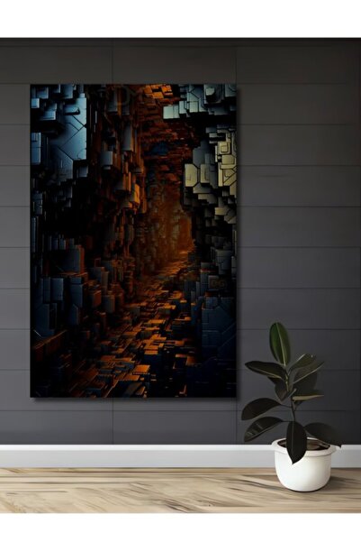 Teona Ahşap Φουτουριστική Γεωμετρική Τέχνη Ξύλινο Διακοσμητικό Τραπέζι για Σπ...