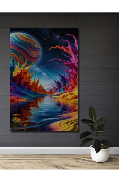 Teona Ahşap Διακοσμητικό Ξύλινο Τραπέζι Ειδών Τέχνης  "Χώρα των Ατελείωτων Χρ...