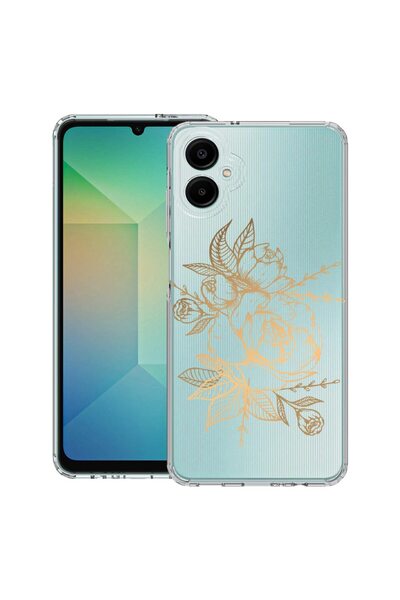 bestcase ¬Æ Husa pentru Samsung Galaxy A06 5G, Anti Shock 1.5MM, Golden Rose,...