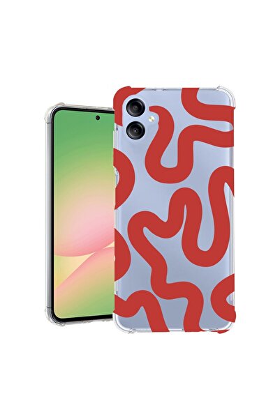 bestcase ¬Æ Husa compatibila Samsung Galaxy A06 4G, Anti Shock 1.5MM, Red Abs...
