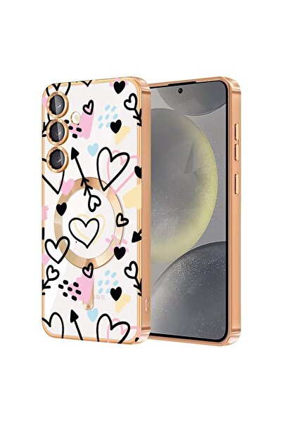 bestcase Πολυτελής Θήκη MagSafe, Συμβατή με Samsung Galaxy A55, Ρομαντικό σχέ...