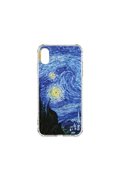 bestcase Husa Anti Shock 1.5MM, compatibilă cu Apple iPhone XR, Van Gogh - No...