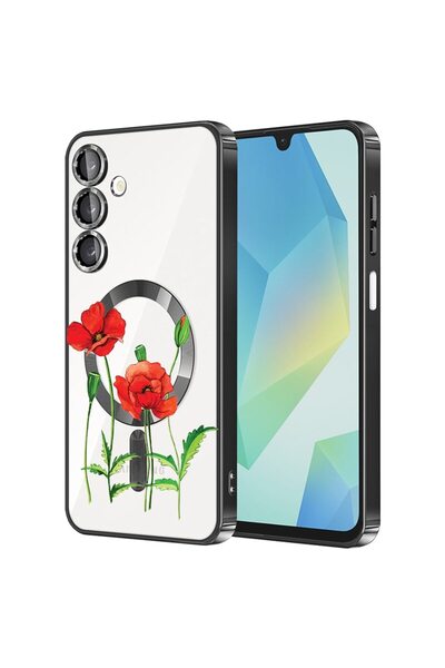 bestcase Πολυτελής Θήκη MagSafe, Συμβατή με Samsung Galaxy A56, Κόκκινο Mac R...