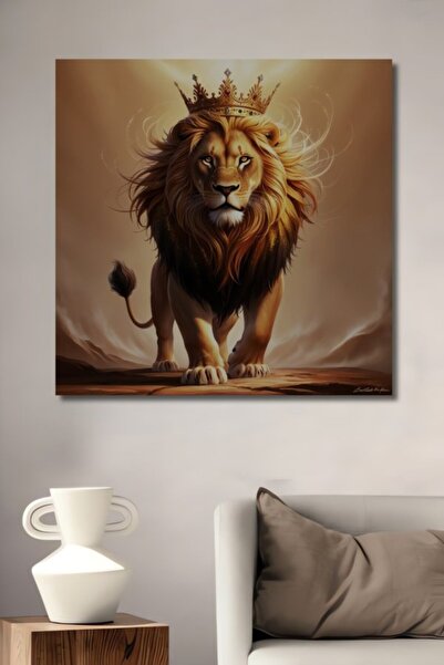 Teona Ahşap Ελαιογραφία με θέμα το Βασιλικό Λιβάδι των Λιονταριών, Ξύλινο Δια...