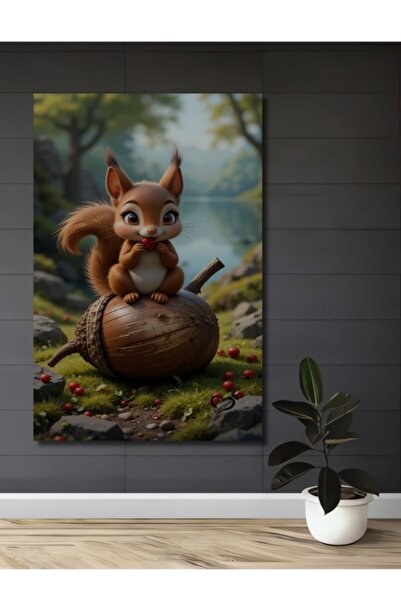 Teona Ahşap Χαριτωμένο σκίτσο με έλαιο ζωγραφικής με εμφάνιση χαριτωμένου σκί...