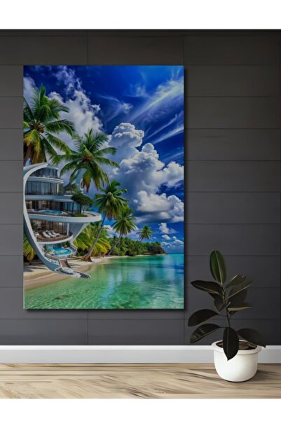 Teona Ahşap Τροπική Πολυτελής Βίλα με Θέα στο Τοπίο, Ξύλινο Διακοσμητικό Τραπ...