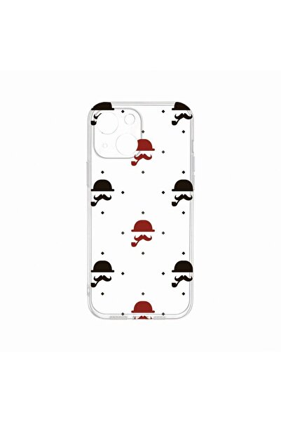 bestcase Θήκη, Συμβατή με Apple iPhone 14 Plus, Σχέδιο μουστάκι, Ανθεκτική στ...