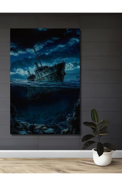 Teona Ahşap Ξύλινο διακοσμητικό τραπέζι με εμφάνιση ελαιογραφίας με θέμα το υ...