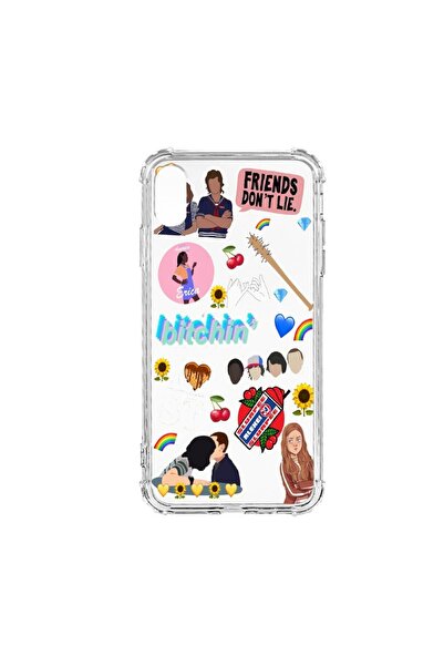 bestcase Husă antișoc din silicon compatibilă cu Apple iPhone XR, Prietenii n...